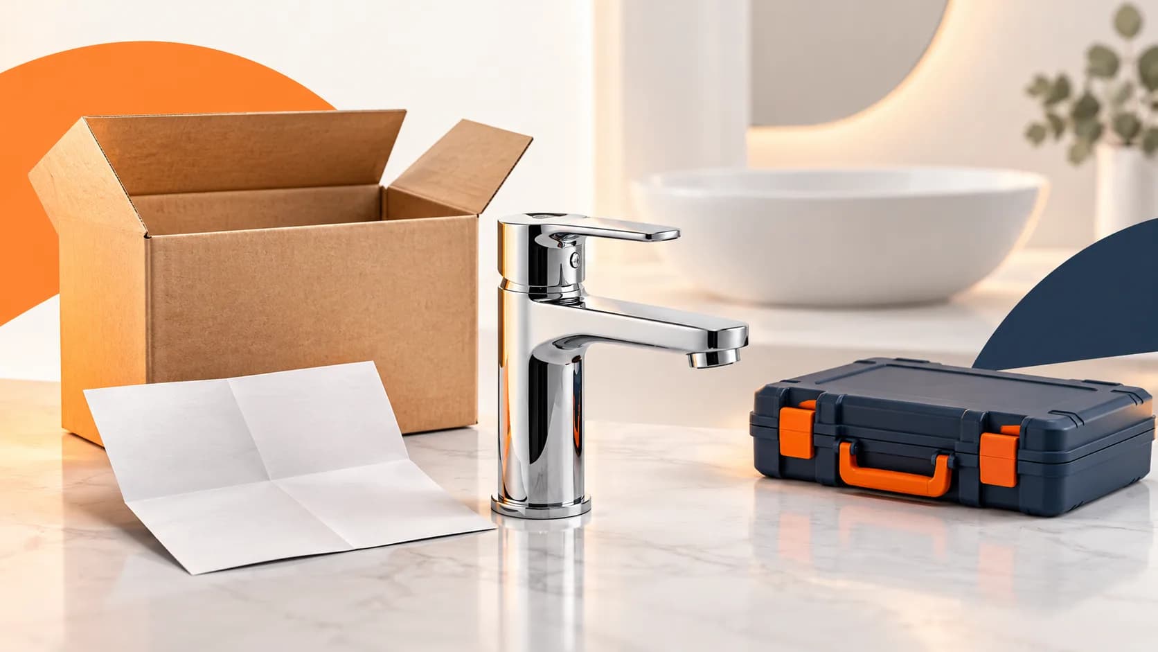 The tap in the box and the work needed to fit it are separate purchases. Agree compatibility, supplied parts, removal and finishing before booking.