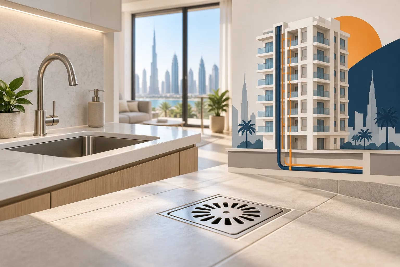 One blocked sink and several affected drains are different observations. Describe the fixtures and building access without guessing the cause.